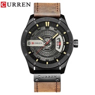 CURREN/Karen 8301 Mens Belt Watch Waterproof Personalized Leather Watch Fashion Quartz Watch Calenda