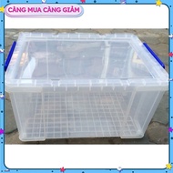 (General warehouse) Rectangular plastic containers 25l-35l-65l-100l high quality Viet Nhat transpare