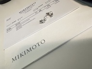 Mikimoto鑽石珍珠耳環