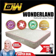 [FREE GIFT KING KOIL PILLOW ] Wonderland 8 Inches Natural Latex Foam Hotel Mattress / Tilam / Nap Ma