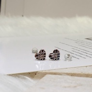 High Purity Platinum/Platinum Pt950 Heart Earrings