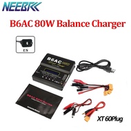 NEEBRC B6AC 80W Balance Charger Digital LCD Screen XT60 Plug 6A Lipo NiMh Li-ion Ni-Cd AC/DC Balance
