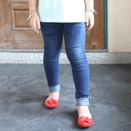 Golden Zebra Jeans กางเกงยีนส์เด็กผ้ายืดฟอกลวดลายสีฟ้า