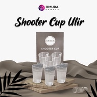 [Shooter Cup] Omura Dessert Shooter Shooter Cup Model Ulir Gelas Tempat Wadah Pudding Panna Cotta Om