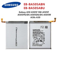 แบตเตอรี่แท้ Samsung Galaxy A50 A505F SM-A505F A505FN/DS/GN A505W A30s a30 EB-BA505ABN EB-BA505ABU.