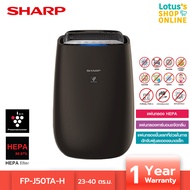 SHARP ชาร์ป เครื่องฟอกอากาศ ขนาด 23-40 ตร.ม. รุ่น FP-J50TA-H สีดำ