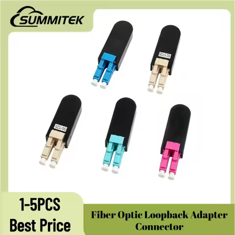 SUMMITEK SC/UPC LC/UPC Fiber Optical Loopback Adapter Connectors Single Mode SM/MM OM3 OM4 Optical F