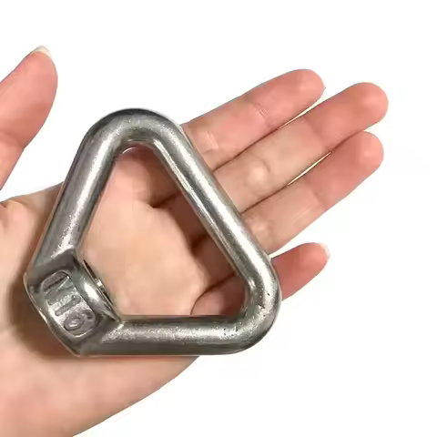 1PC M8 M10 M12 M14 M16 M20 304 Stainless Steel Triangle Lifting Eye Nut Trapezoid Thread Rings Fit F