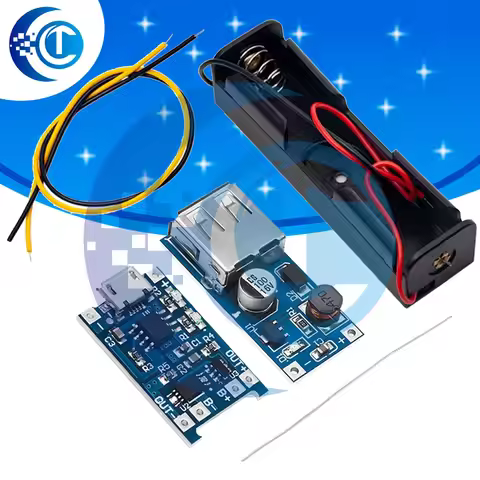 5V 1A Micro USB 18650 Lithium Battery Charging Board Charger Module+Protection Dual Functions TP4056