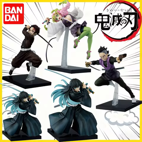 Bandai Ichiban Kuji Demon Slayer Swordsmith Village: Muichiro,Tanjiro,Mitsuri,Genya - Anime Fig Set