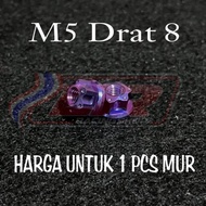 8/ open nut M5 probolt thread 8 open nut