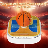 [CloudsMiles.th] 2026 Calendar Desktop Decoration 3D Tree Basketball Calendar 3D Standing Ornament