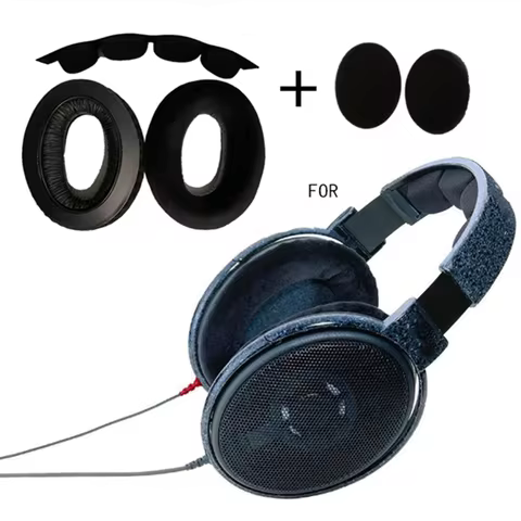 Replacement VELVET Ear Pads for SENNHEISER HD650 HD600 HD580 HD660 S HD565 HD545 Headphones And Head