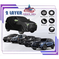 Kia Sorento 2006-2023 190T Black Zipper Design Jet Protection Car Cover Waterproof Sun-proof Size SU