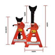 Heavy Duty Double Safety Locking Car Jack Stands Steel 2 TON 3 TON 6 TON - Tahan LAsak Berdiri
