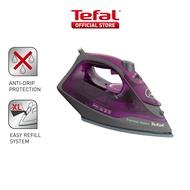 Tefal Express Steam Iron (Powergliss Ceramic Soleplate) 270ml 2600W FV2843 – 210g Steam Boost Anti-Drip Easy Refill Fast Glide