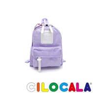 CILOCALA Bright Color Nylon Water Repellent Backpack-Mini Lavender Purple