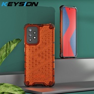 KEYSION เคสกันกระแทกสำหรับ Samsung A51 A71รังผึ้งโทรศัพท์เคส Galaxy M62 M12 M02 M02S F62 F52 5G