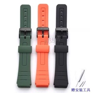 Suitable for Casio Electronic Watch F-91W/F-84/F94/F-105 Resin Rubber Watch Strap Protruding 18MM