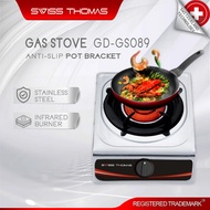 Swiss Thomas Single Infrared Burner Gas Stove Stainless Steel Home Desktop Liquefied Gas Stove Kitchen (Dapur gas)