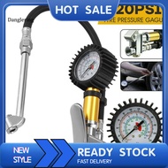 DL Air Tyre Meter Wear-resistant High Precision Stable 220PSI Tyre Pressure Gauge for Car