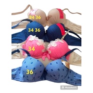 Bra import mrek fema/BH renda spon tebal size 34 /38/Bra fema kawat