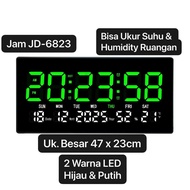 JD-6823 Large Digital Clock Suitable for Warehouse Clock Suitable for Home Office Date Temperature A