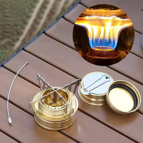 Outdoor Camping Alcohol Stove Portable Aluminum Alcohol Stove Windshield Hiking Cooking Alcohol Stov