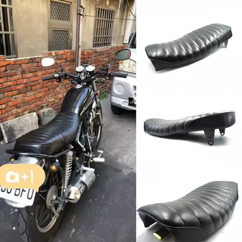 Universal Vintage 63CM original length Waterproof Leather Cafe Racer Seat Retro CUSHION For SUZUKI G