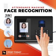 Attendance Machine Face Fingerprint Time Clock Absence Machines Punch Card Mesin Kehadiran