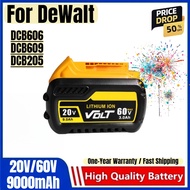 Original Compatible 20V/60V 9000mAh Battery for DeWalt Replaceable DCB606 DCB609 DCB205 Tools Batter