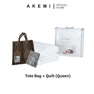 [NOT FOR SALE] AKEMI Hollowfil Quilt (Queen) + Tote Bag