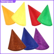 🎄 7Pcs Lightweight Felt Dwarf Hats Christmas Halloween Party Costume Props
