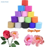 OUTILS Scrapbooking Wrapping Ceremony Handmade Birthday Party Decoration Crepe Paper Crinkled Papers Streamer Roll Craft