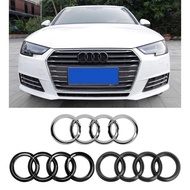 265mm 273mm 285mm Car Front Center Grille Emblem Auto ABS Badge Decal for Audi A4 A7 A4L A6L B8 B9 C