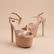6.5 inches Nude Platform high heels - Andrea by TC pageant high heels