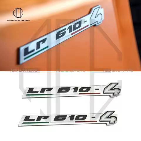 For lamborghini Huracán Aventador LP560 LP610 LP700 LP750 accessories decal Side Skirt 3D Metal Logo
