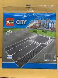 98749【挖寶】 售完 全新未拆 樂高 LEGO 7280 CITY 城市系列 十字路口 + 直線 底板 非 積木