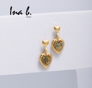 Ina B. Designs - The Tatiana - US 10K Gold Drop Earrings Non-Tarnish Hypoallergenic