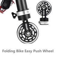RHINOWALK Folding Bike Easy Push Wheel Da-Hon Bicycle Sliding Wheel Seat Post Assisting Small Wheel Folding Bicycle Portable Part