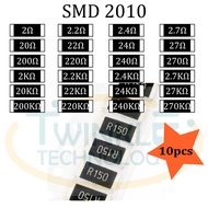Resistor SMD 2010 2 ohm, 2.2ohm, 2.4ohm,2.7ohm, 200ohm,220ohm,240ohm,270ohm, 200Kohm,220Kohm,240Kohm