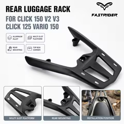 Rear Luggage Rack Aluminum Alloy Motorcycle Top Box Carrier Support Bracket for Click 150 V2 V3 Clic