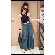 Delistudios-black girls' tank top