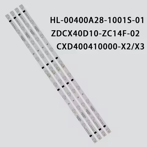 4Pcs/Set LED Strip TF-LED40S28T2 CXD400410000-X3 YAL03-01035280-05 HL-00400A28-1001S-01 SN040LD12AT0