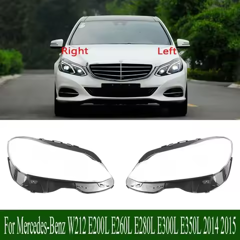 For Mercedes-Benz W212 E200L E260L E280L E300L E350L 2014 2015 Headlamp Lens Headlights Cover Shell 