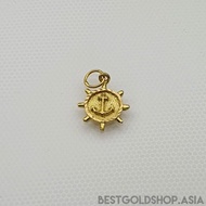 916 Gold Anchor Pendant by Best Gold Shop