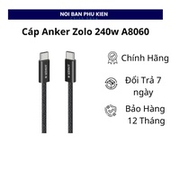 Anker Zolo A8060 USB-C to USB-C 240W PD 3.1 Chip E-Marker Genuine Anker Premium Braided Wire