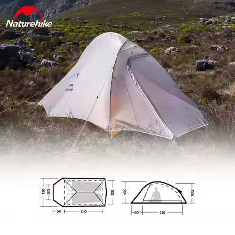 Naturehike Cloud Up Camping Tent Ultralight Portable 2 People Tents Outdoor Waterproof Tourist Hike 