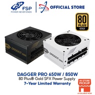 FSP DAGGER PRO 80+ GOLD SFX FULL MODULAR POWER SUPPLY ( 650W , 850W , 850W ATX3.0 (PCIe5.0) )-BLACK 