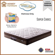 Code Spring Bed Super Choice Kasur Comforta Spring Bed Comforta Uk 160